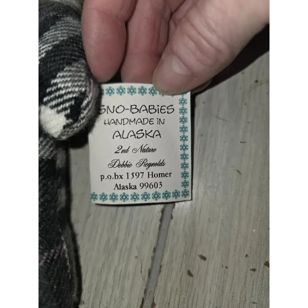 Vtg Folk Art Sno-Baby Handmade Alaska Beaded Necklace Debbie Reynolds NWT